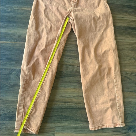 Anthropologie Pilcro The Column Straight Leg Jean Maize Orange color, Size 30 - Picture 6 of 8